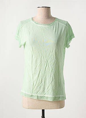 T-shirt stretch manches courtes vert SALSA femme