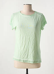 T-shirt stretch manches courtes vert SALSA femme