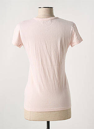 T-shirt stretch manches courtes rose REPLAY femme