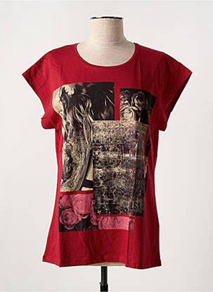 T-shirt imprimé fantaisie manches courtes rouge SALSA femme