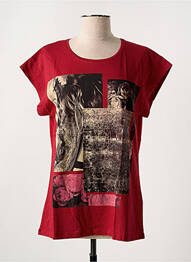 T-shirt imprimé fantaisie manches courtes rouge SALSA femme