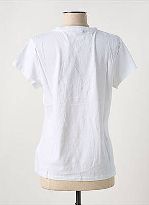 T-shirt sérigraphie avec strass manches courtes blanc SALSA femme