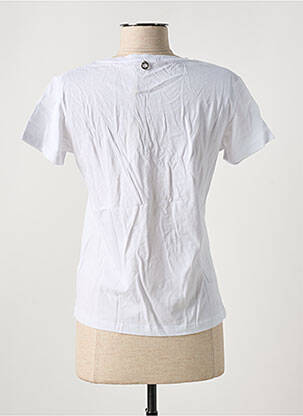 T-shirt sérigraphie avec strass manches courtes blanc RELISH femme