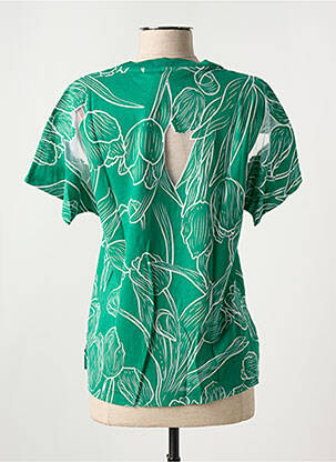 T-shirt stretch manches courtes vert SALSA femme