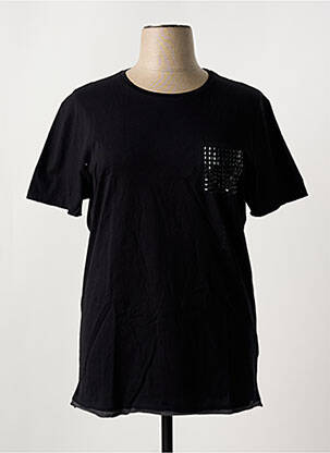 T-shirt stretch manches courtes noir SALSA femme