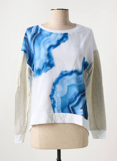 Sweat-shirt stretch manches longues bleu SALSA femme