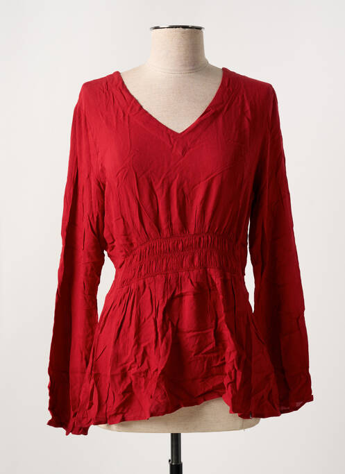Blouse manches longues manches longues rouge SALSA femme