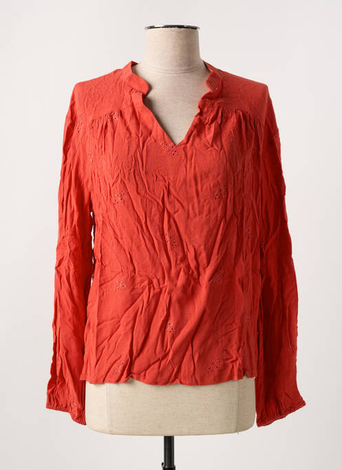 Blouse orange ORFEO pour femme