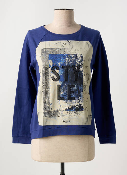 Sweat-shirt bleu SALSA pour femme