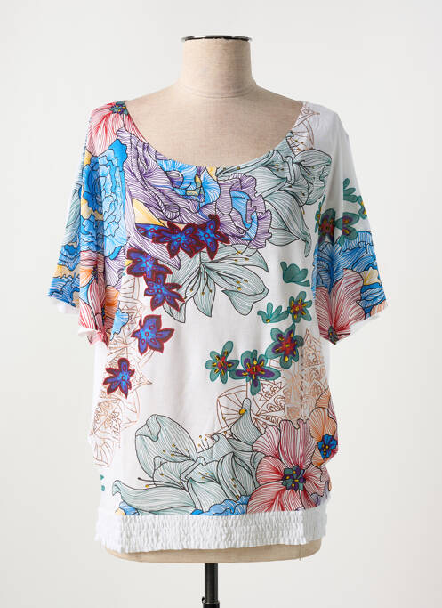 Top blanc DESIGUAL pour femme