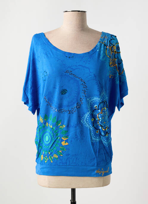T-shirt bleu DESIGUAL pour femme