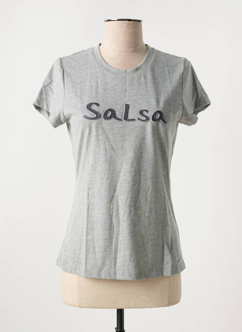 T-shirt gris SALSA pour femme