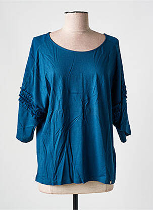 T-shirt manches 3/4 manches 3/4 bleu SALSA femme