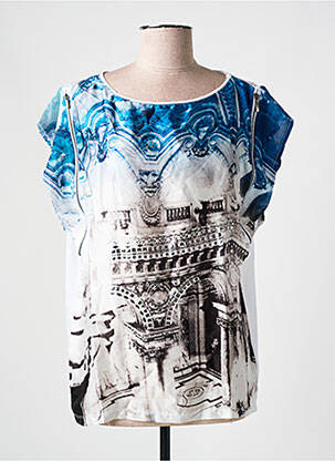 T-shirt stretch manches courtes bleu SALSA femme
