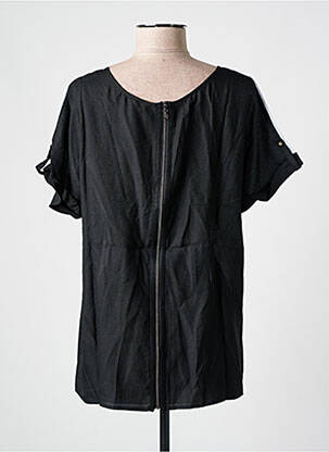 Blouse imprimé fantaisie manches courtes noir SALSA femme