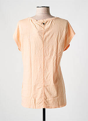 T-shirt stretch manches courtes orange GARCIA femme