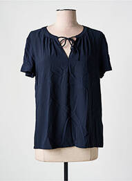 Blouse manches courtes manches courtes bleu TOM TAILOR femme
