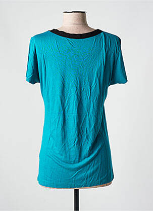 T-shirt sérigraphie manches courtes bleu SALSA femme