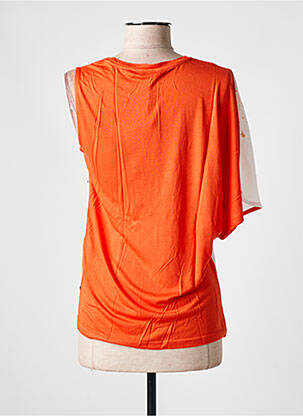 Top imprimé fantaisie sans manche orange SALSA femme