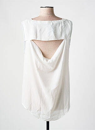 Blouse légère et transparente sans manche blanc SALSA femme