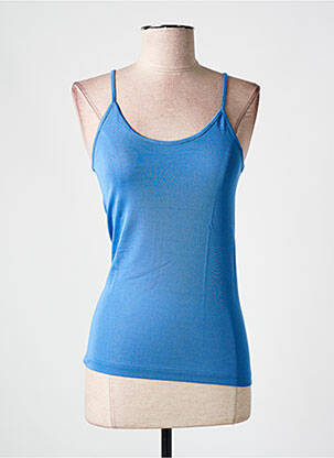 Top/caraco bretelles élastiquées bleu LISANZA femme