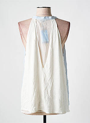 Blouse légère et transparente sans manche bleu SALSA femme