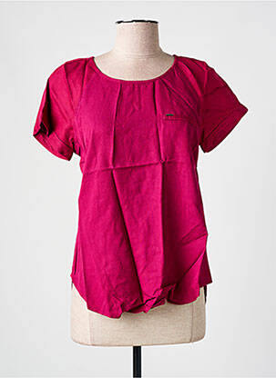 Blouse manches courtes manches courtes rouge SALSA femme