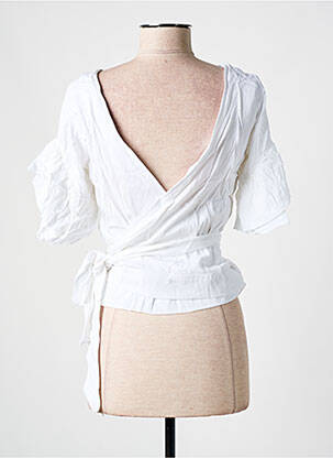 Gilet cache-cœur stretch blanc SALSA femme
