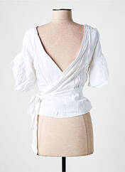 Gilet cache-cœur blanc SALSA pour femme seconde vue