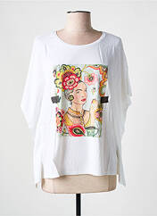 T-shirt blanc DESIGUAL pour femme seconde vue