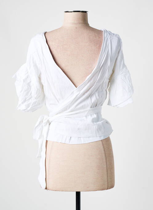 Gilet cache-cœur blanc SALSA pour femme