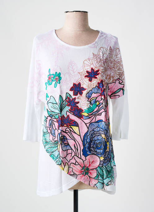 T-shirt blanc DESIGUAL pour femme