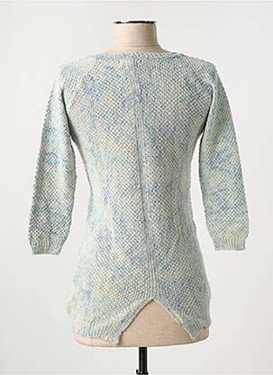 Pull coupe cintrée manches 3/4 bleu SALSA femme