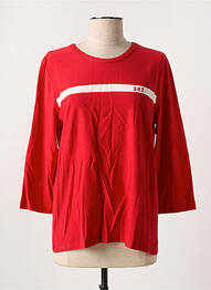 T-shirt stretch manches 3/4 rouge DESIGUAL femme