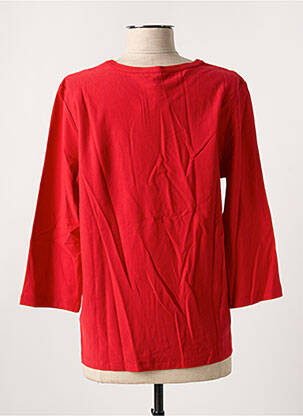 T-shirt manches 3/4 manches 3/4 rouge DESIGUAL femme