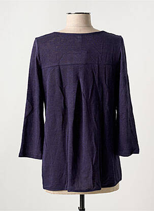 T-shirt stretch manches 3/4 bleu LISANZA femme