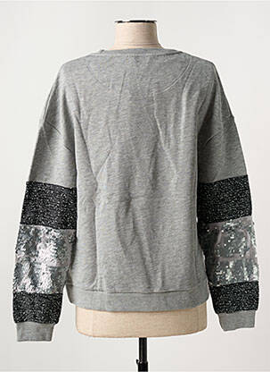 Sweat-shirt stretch manches longues gris SALSA femme