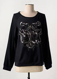 Sweat-shirt broderie manches longues noir SALSA femme