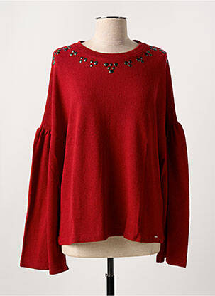 Pull stretch manches longues rouge SALSA femme