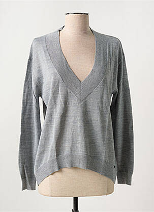 Pull tissage chiné manches longues gris SALSA femme
