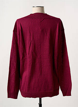 Pull col v manches longues rouge SALSA femme
