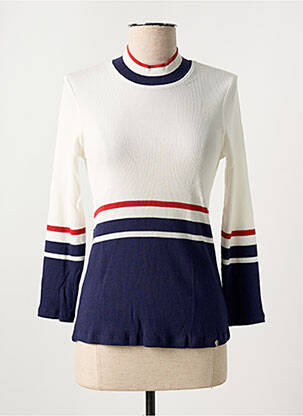 Pull stretch manches longues beige 5609807209897 femme