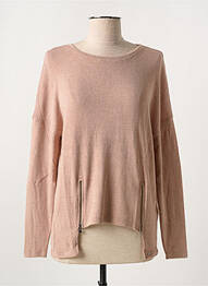 Pull tissage chiné manches longues rose SALSA femme