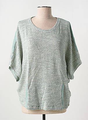 Pull stretch manches 3/4 vert SALSA femme
