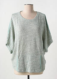 Pull tissage chiné manches 3/4 vert SALSA femme