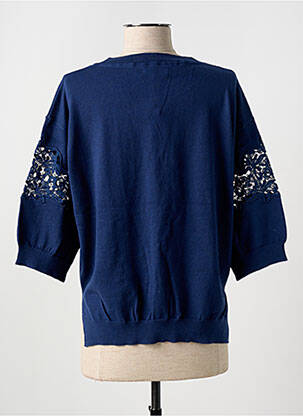 Pull stretch manches 3/4 bleu SALSA femme