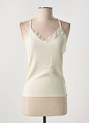 Top stretch fines bretelles beige SALSA femme