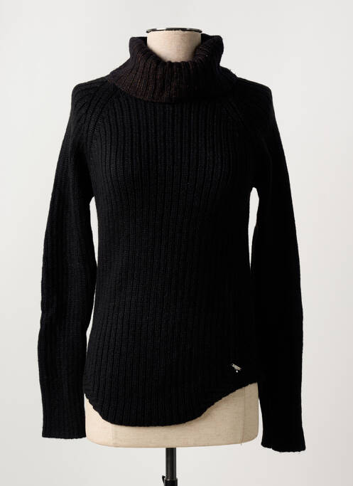 Pull col roulé noir SALSA pour femme