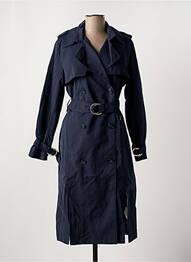 Trench tissage popeline sans capuche bleu SALSA femme