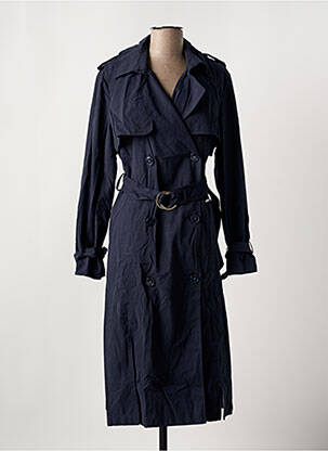 Trench tissage popeline sans capuche bleu SALSA femme